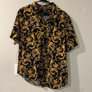 NWOT Denim & Flower Men’s Jacquard Button Up, XL